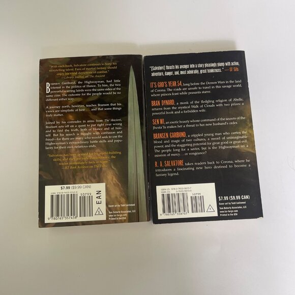 R.A. Salvatore | Saga of the First King Series (Paperback Lot of 2) - Picture 6 of 6